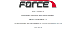 Desktop Screenshot of forceproducts.co.uk